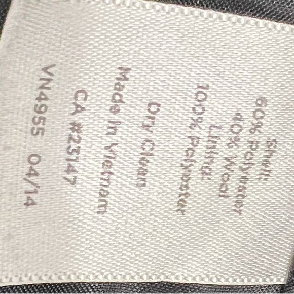 Talbots Wool Blend Pencil Straight Skirt Fuzzy Texture Leopard Animal Print 8P - Picture 9 of 12